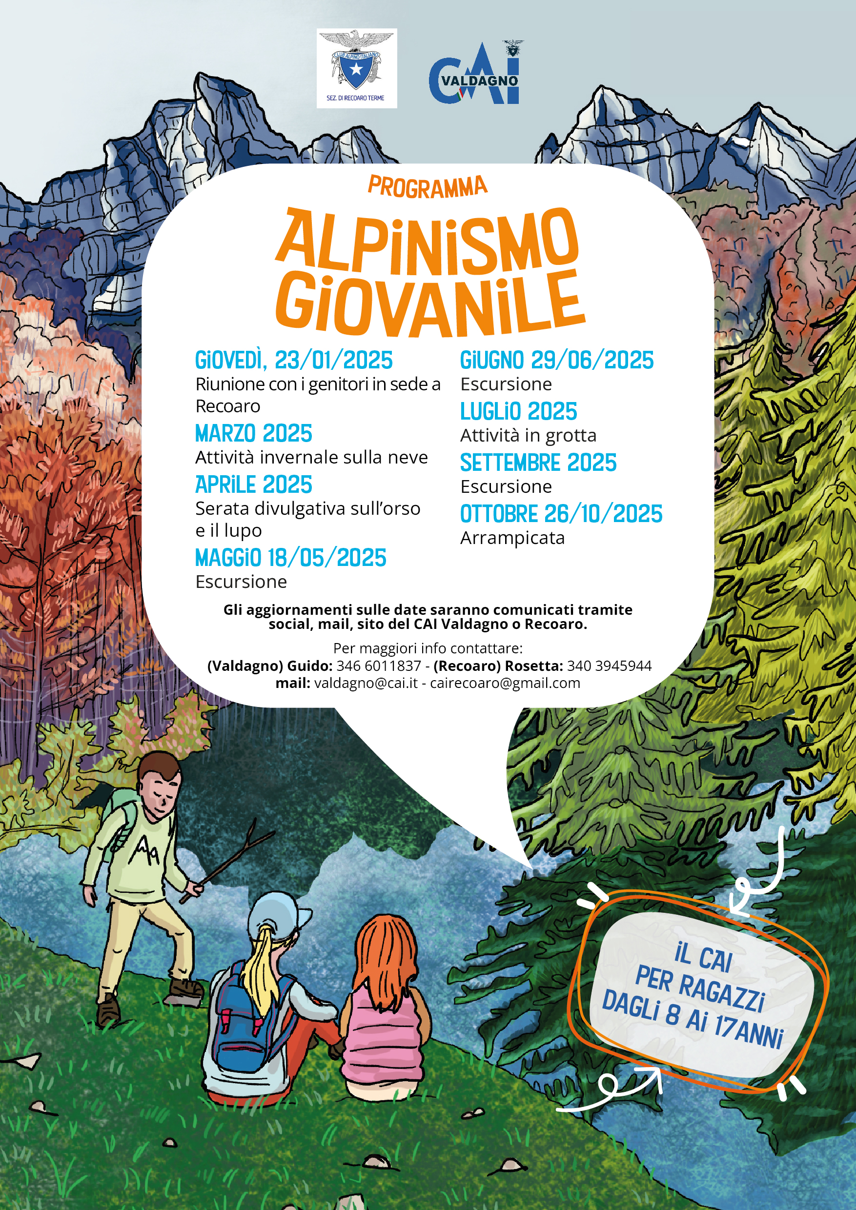 Alpinismo Giovanile programma 2025