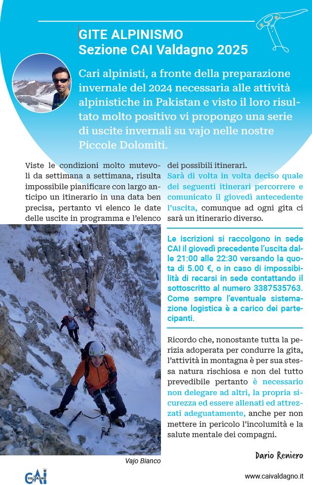 Gite Alpinismo 2025